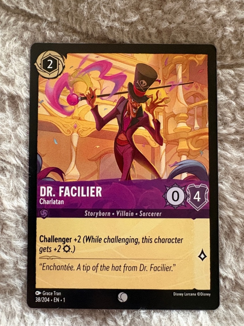 Disney Lorcana Dr. Facilier Charlatan